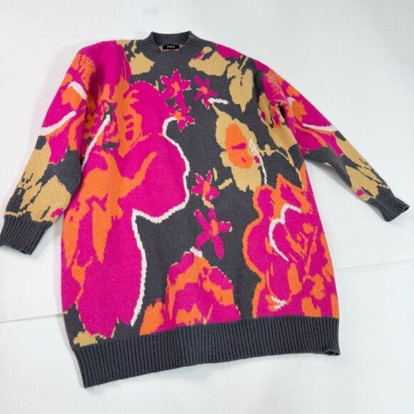 Fate Sweater Dress Womens Medium Thinking of You Pink Valentines Long Sleeve - Picture 1 of 8